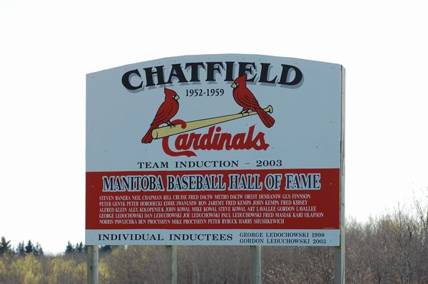 Chatfield Cardinals baseball sign